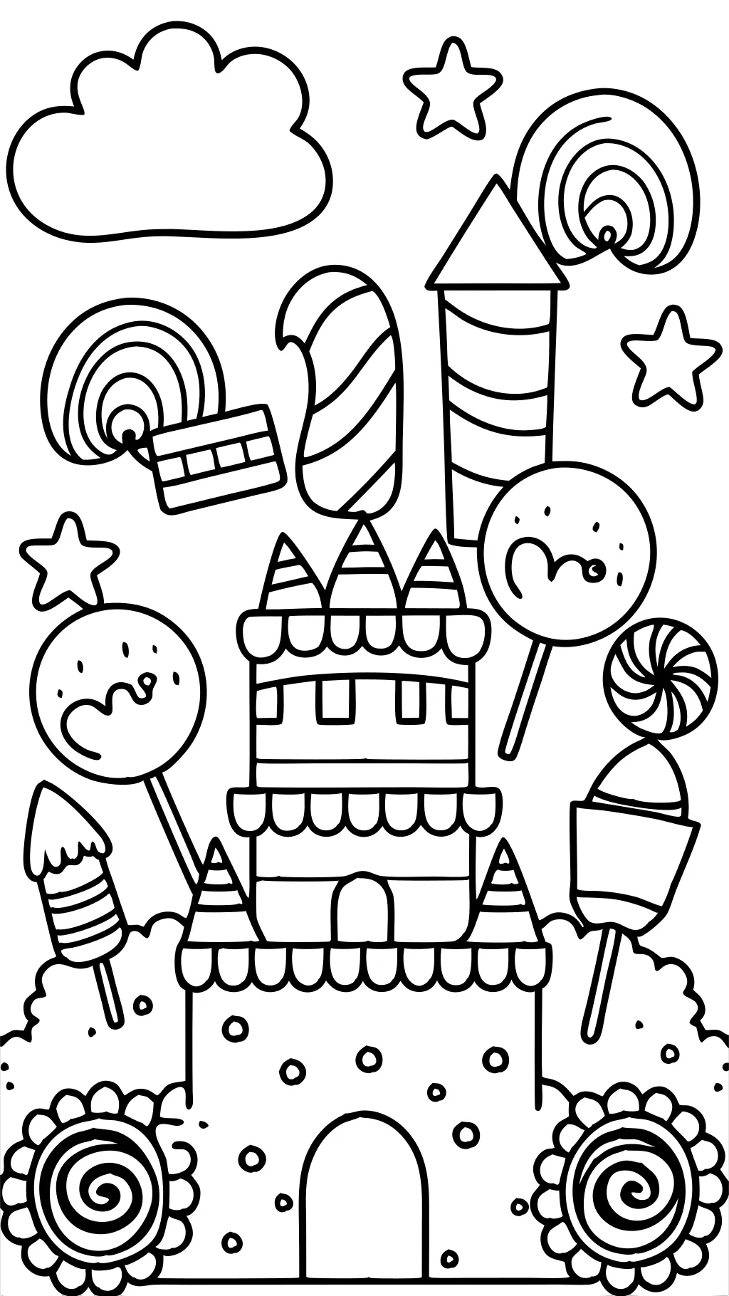 coloriages de bonbons imprimables gratuits